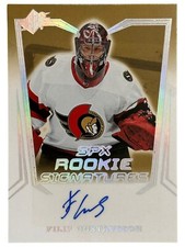 2021-22 Upper Deck SPx - Rookie Signatures ! Filip Gustavsson RC