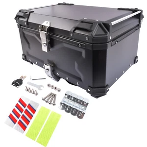 Top Case per moto Top Box Valigia 65L Nero - Zdjęcie 1 z 13
