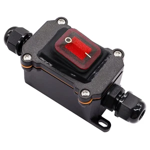 IP67 Waterproof Inline Cord Switch 12V DC 20A DPST 4Pin 2 Position on off Outdoo - Picture 1 of 12