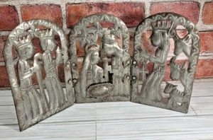 Volkskunst HAITIANISCHE Metall, dreifach klappbare Klappkrippe - aus Ölfässern - Bild 1 von 5