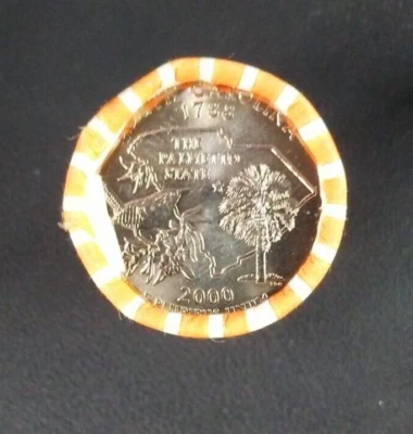 2000 D SC - SOUTH CAROLINA US State Quarter Roll Gem BU Uncirculated Denver mint - Image 1 of 2