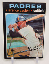 CLARENCE GASTON 1971 Topps Padres Blue Jays CANADIAN BASEBALL HALL OF FAME Card