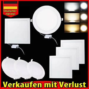 Pannello LED incasso faretto da incasso plafoniera rotondo spot piatto slim lampada - Foto 1 di 23