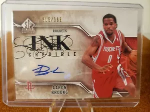 Aaron Brooks 2009-10 Upper Deck Ink Credible Autographed Card #D/399 - Picture 1 of 2