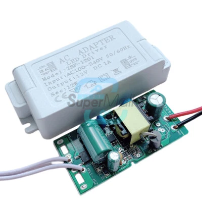 100-240AC to DC12V 6-60W LED Driver Constant Voltage Driver Power Supply Adapter - Bild 1 von 4