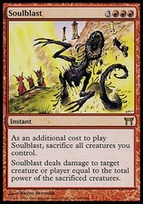 1x Soulblast Champions of Kamigawa MtG Magic Red Rare 1 x1 Card Cards MP