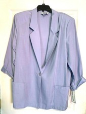 Women's 20W Tall Suit Blazer Jacket with 3/4 Satin Cuff Sleeves New w/tags  WOW