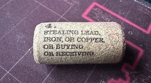 19 Crimes Cork No4 - Stealing Lead, Iron Or Copper - Picture 1 of 2