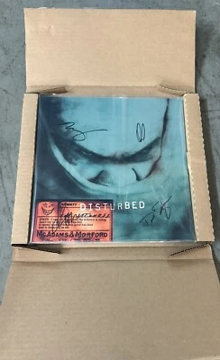 Disturbed The Sickness SIGNED Autographed 25th Anniversary Green Vinyl LP New - Image 1 of 2