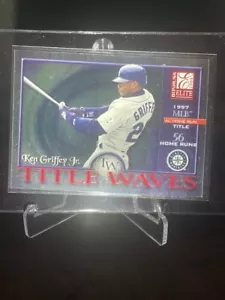 Ken Griffey Jr 2001 Donruss Elite Title Waves #TW-9 0581/1997 - Imagen 1 de 2