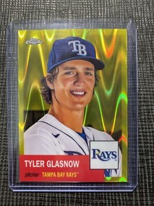 2022 Topps Chrome Platinum Yellow Ray Wave Refractor  #/250 Tyler Glasnow  Rays