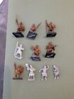 Warhammer WFB 8x Bretonnian Bretonnia Men At Arms +2 Wounded Old World Metal Oop