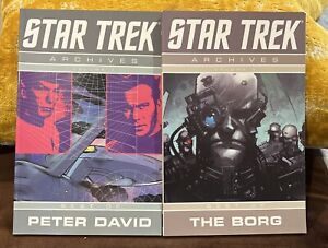 STAR TREK:ARCHIVES VOLUME 1 & 2-BEST OF PETER DAVID & THE BORG Softbound Novel