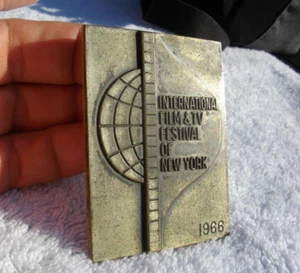 Original Printing Plate 1966 International Film & TV Festival of New York - Photo 1/11