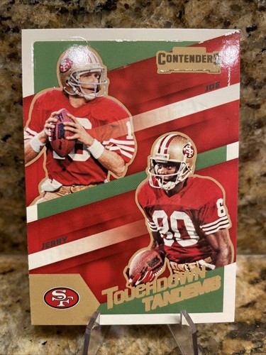 2022 Contenders #TDT-SF9 Jerry Rice / Joe Montana Touchdown Tandems ...