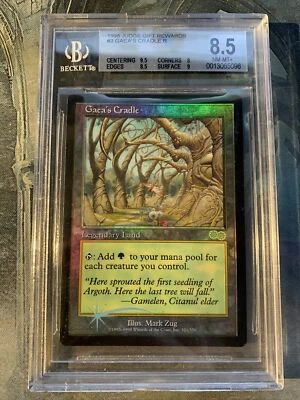 MTG Magic the Gathering Foil Judge Gaea’s Urza’s Saga BGS 8.5 PSA 9/10¿?Promo NM - Image 1 of 4