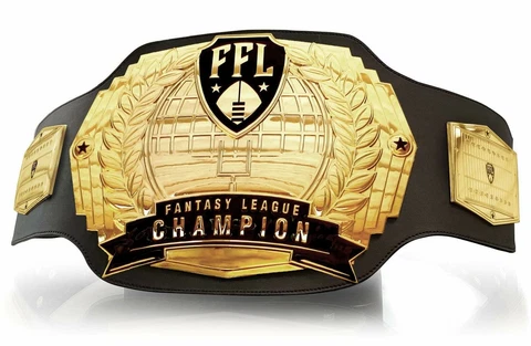 Customizable Fantasy Football Championship Belt - Gold Cover