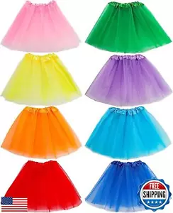 Mezchi 8 Pack Tutu for Toddler Girls, 3 Layer Toddler Tutu Skirt, Multicolor - Picture 1 of 5