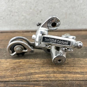 Vintage Suntour Cyclone GT Rear Derailleur Long Cage 70s 80s Japan Black B5 - Picture 1 of 13