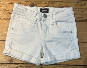 Hudson Girls Size 8 White Cuffed Shorts - Picture 1 of 7