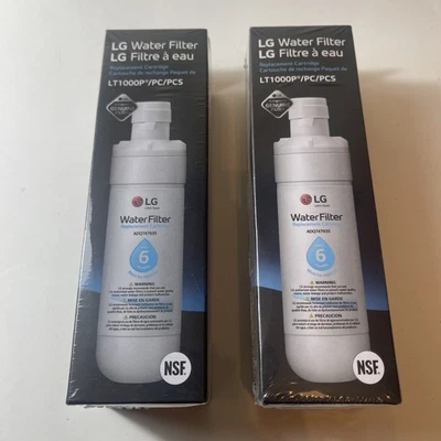 2 Pack LG LT1000P/PC/PCS Genuine Water Filter NSF 6 Mo ADQ747935 - Image 1 of 4