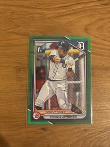 2024 Bowman #BP-31 Enrique Jimenez Green Paper 1st /99 - Picture 1 of 2