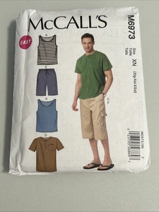 McCall Pattern Company M6973 Men's Tank Tops T-shirts and Shorts Size XN XL-XXXL - Picture 1 of 3