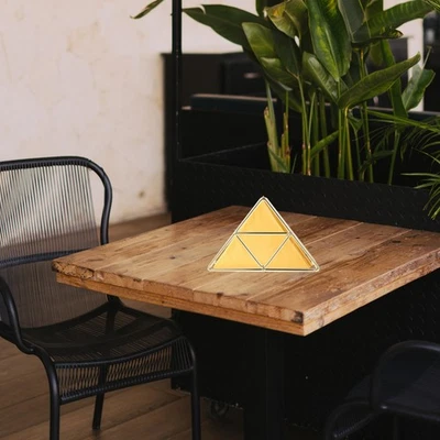  Portatovaglioli triangolare in ferro Portatovaglioli da tavolo per ufficio per - Immagine 1 di 4