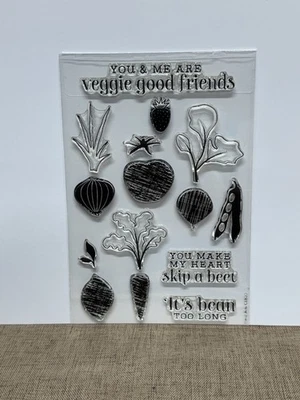 Hero Arts Clear Stamp Set - Stamp Your Own Salad - Veggies - Image 1 of 2