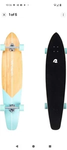 Zed Cruiser Retrospec Pintail Longboard Skateboard Bamboo & Canadian Maple Wood - Picture 1 of 7