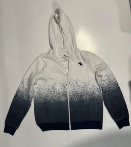 Abercrombie Kids Gray Hooded Hoodie Zip up sweatshirt 15/16 - Picture 1 of 8
