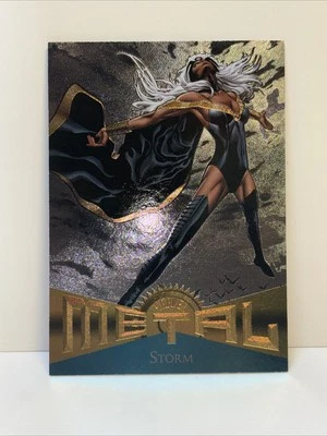 2013 Fleer Retro Marvel Metal Card #22- Storm Foil Insert Upper Deck - Image 1 of 3