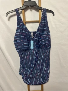 Neu mit Etikett Yonique Damen Bademode Schwimmen Tankini Oberteil Größe 20W - Bild 1 von 5