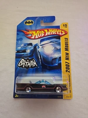 Hot Wheel 2007 New Models BATMAN CLASSIC TV SERIES BATMOBILE Black - Image 1 of 2