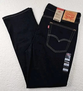 Jeans Levis 514 para hombre 36x32 azul lavado oscuro pierna recta elástico denim - Imagen 1 de 6