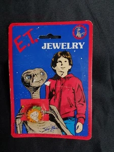 1982 E.T. Star Power E.T. & Elliott Jewelry Pin Enamel - Picture 1 of 2