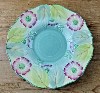 Vintage Falcon Ware Art Deco Floral 9.75" Dish vgc - Image 1 of 4
