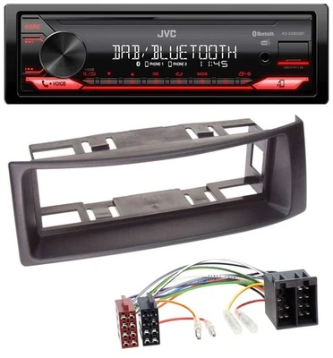 JVC Bluetooth USB DAB MP3 Autoradio für Renault Megane Scenic bis 03 schwarz - Bild 1 von 4