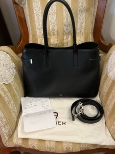Aigner Roma Shopper Handtasche Schwarz Leder mit Rechnung Staubbeutel wie Neu - Bild 1 von 13