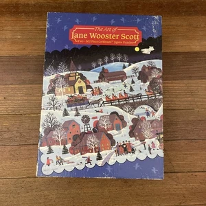 The Art Of Jane Wooster Scott Christmas TWO 500 Piece Puzzle Complete - Picture 1 of 1