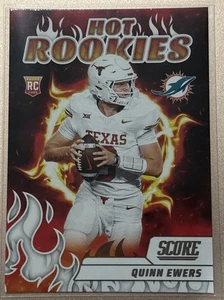 2025 Score #8 Quinn Ewers Hot Rookies Miami Dolphins - Picture 1 of 2