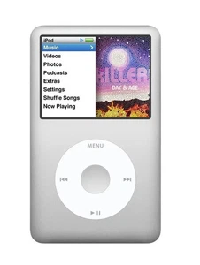 Apple iPod Classic 7ª Generación - SSD Actualizado 160 GB - Plateado - Batería Nueva - Imagen 1 de 7