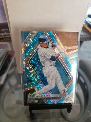 2019 Panini Chronicles Spectra Neon Blue #36 Javier Baez /99 - Image 1 of 2