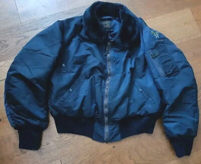 Alpha USA vintage B15C Flight jacket blue 50s Mods scooter Archive Buzz McCoys L - Image 1 of 4