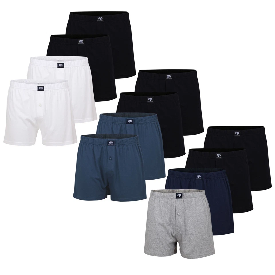 4 Herren Boxershorts von CECEBA mit Eingriff schlicht trocknergeeignet mit Logo - Bild 1 von 1