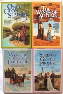 4 PBs JANETTE OKE Complete Series SEASONS OF THE HEART Christian Fiction/Romance - Picture 1 of 1