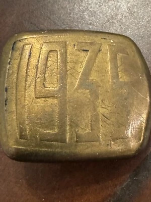 Vintage Hickok 1935 Scroll Buckle Gold Tone - Image 1 of 4