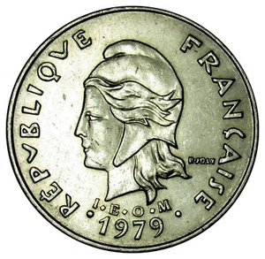 French Polynesia 20 Francs coin 1979 KM#9 (b1) - Picture 1 of 2