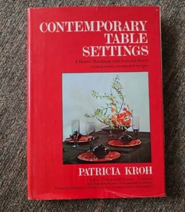 Contemporary Table Settings (Patricia Kroh 1966 Hardcover First Edition) - Imagen 1 de 1