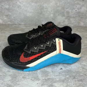 Nike Metcon 6 'Black Light Blue Fury' CK9388-070 Men's 7.5 - Picture 1 of 7
